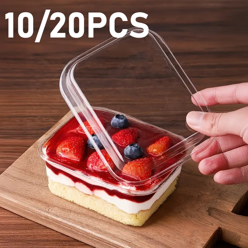 Food Snacks Packaging - 10/20PCS Einweg Platz Tasche Abdeckung Transparent