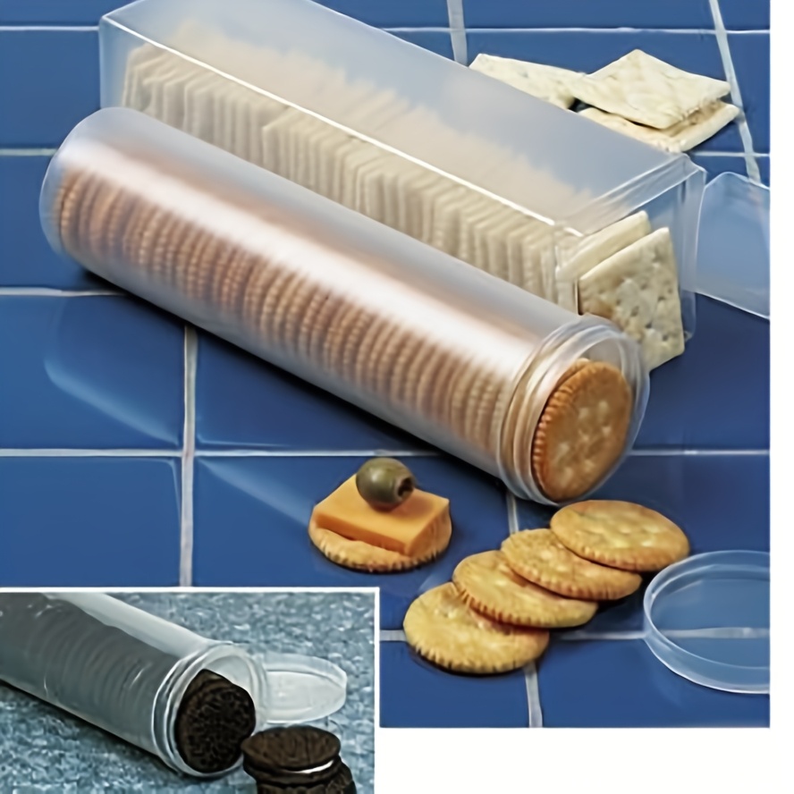 Food Snacks Packaging - Transparenter Rechteckiger Versiegelter Lebensmittelbehälter mit Klappe