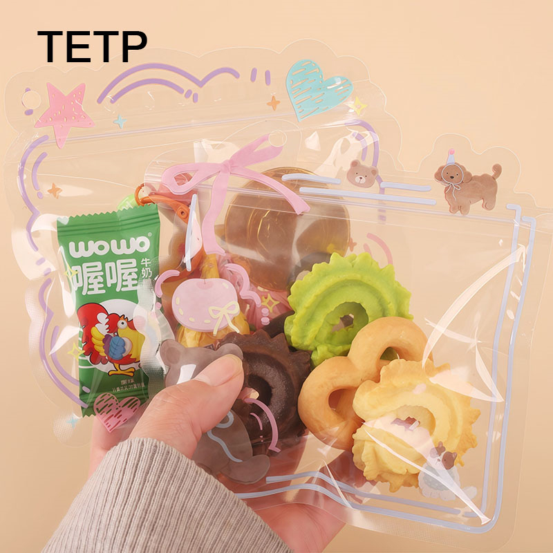 Food Snacks Gifts - TETP 100 Stück Transparente Bären-Snack-Verpackungsbeutel mit
