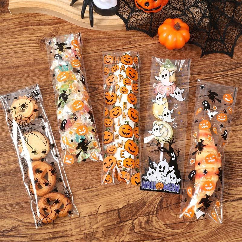 Food & Snacks Colouring Book - 50/100 Stück Halloween Selbstklebende Beutel mit