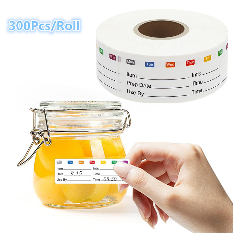 300 Stück/Rolle Küchen-Datumsa – Snacks Food Labels Bewertung und Preis