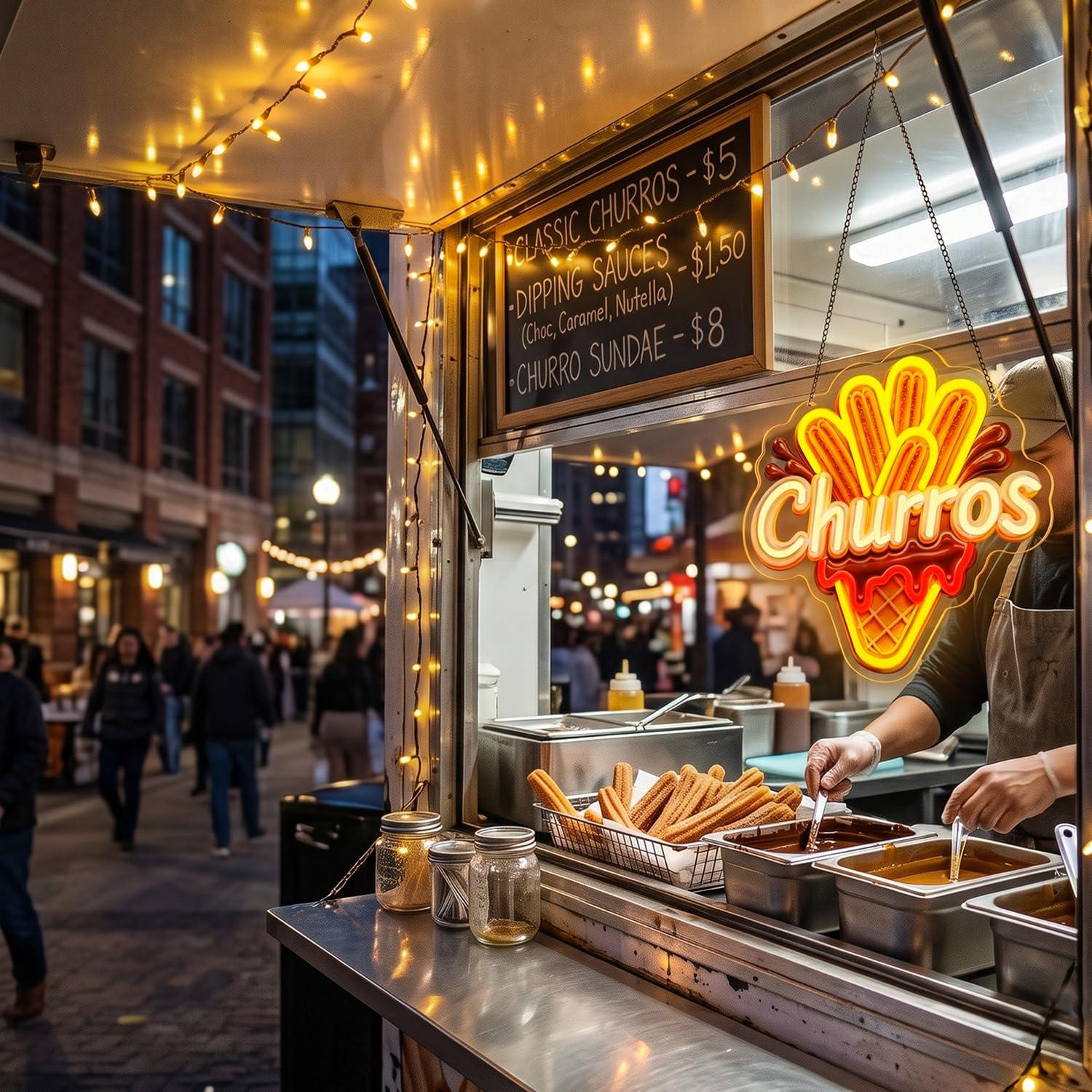 Churros Neonschild USB Dimmbar – Food Snacks Gifts Bewertung und Preis
