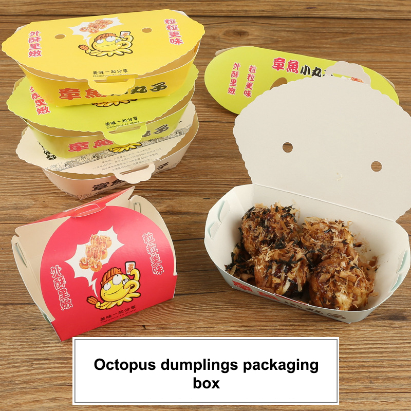 100Pcs Einweg Cartoon Octopus  – Food Packed Snacks Bewertung und Preis