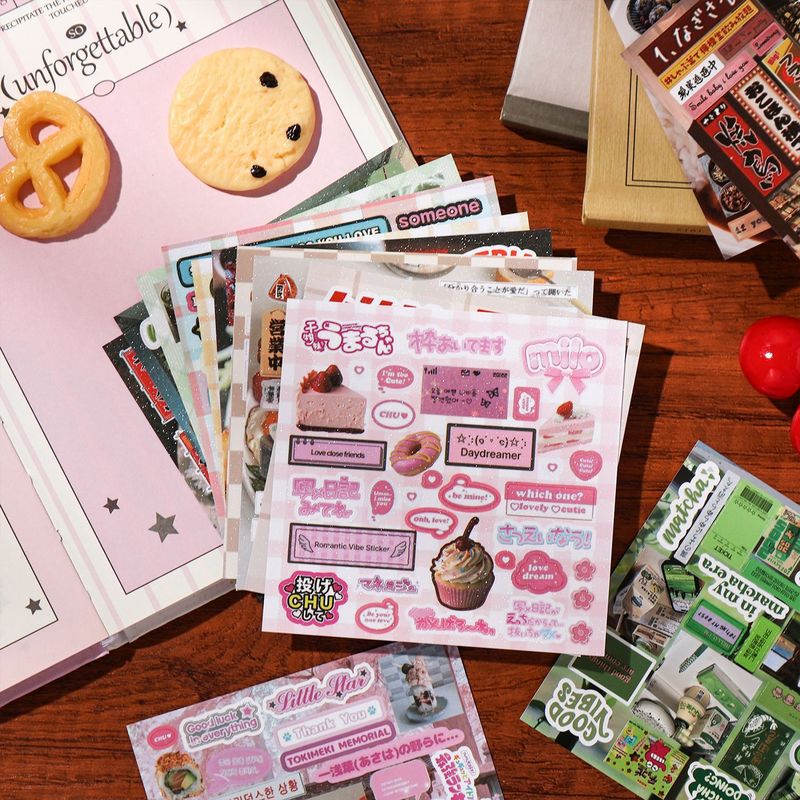 30 Stück Ästhetische Vintage-L – Snacks Food Labels Bewertung und Preis