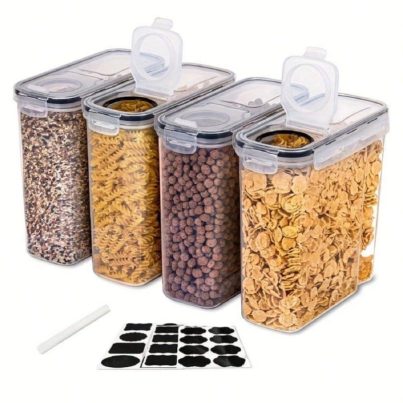 4er-Pack Luftdichte Vorratsbeh – Food Packed Snacks Bewertung und Preis