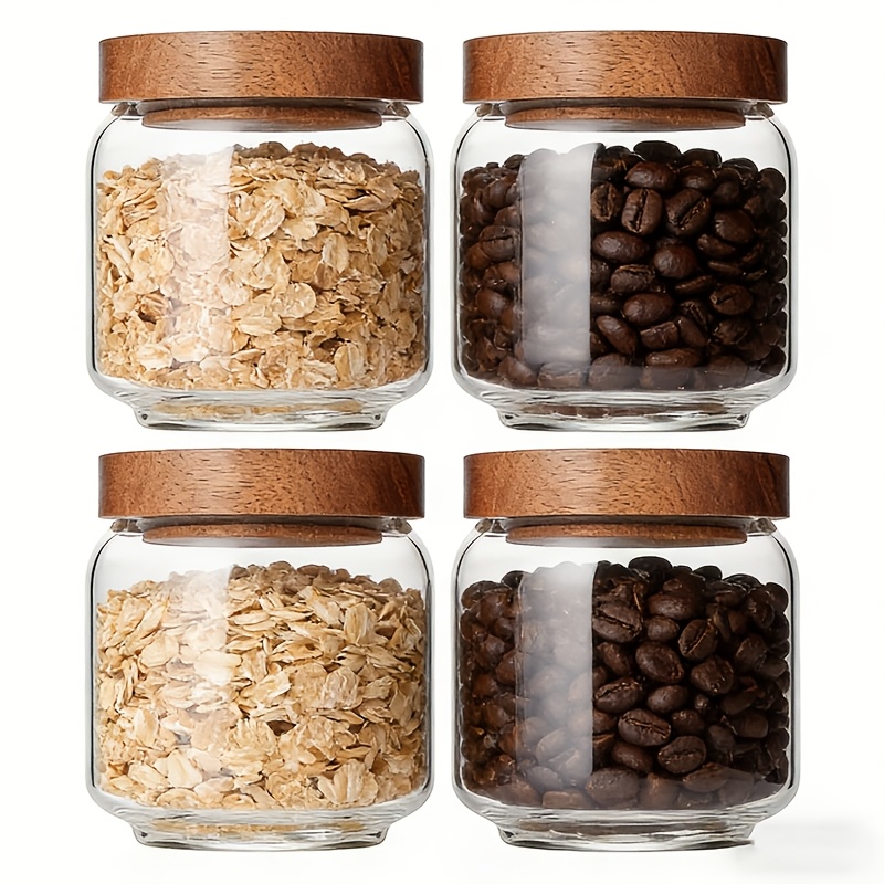 4er-Pack 15oz Klare Glasbehält – Food Packed Snacks Bewertung und Preis